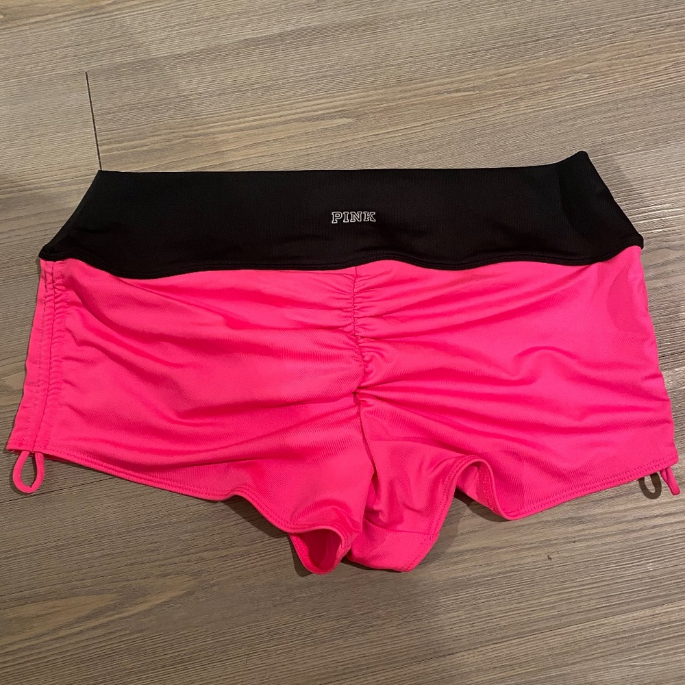 Pink Victoria’s Secret swim to gym boyshort